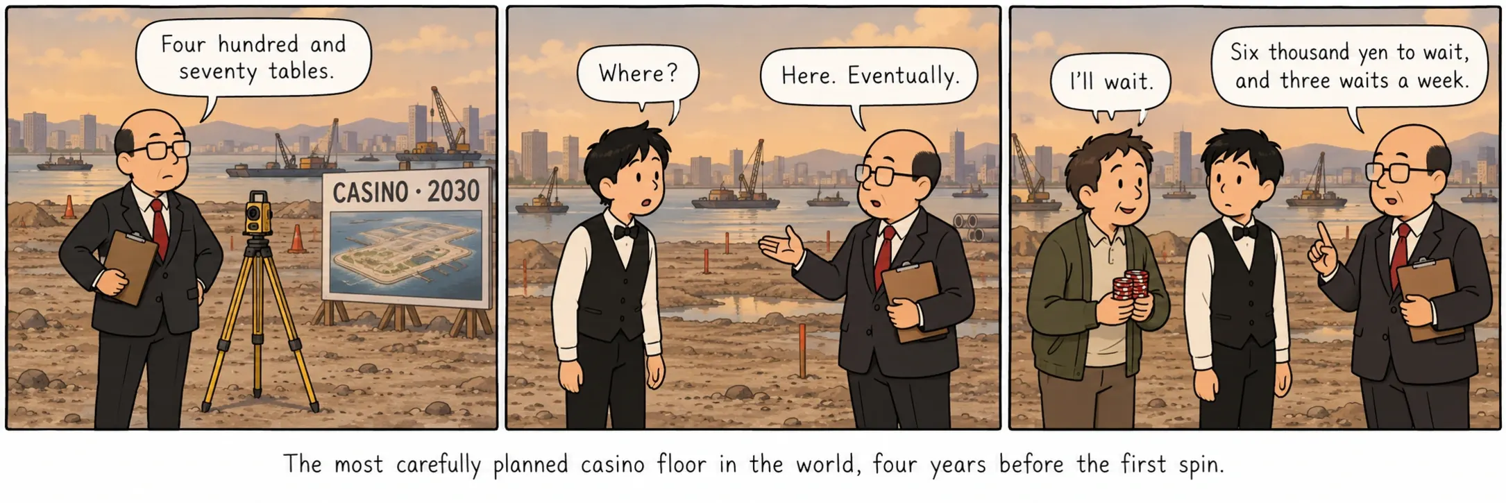 La sala da casinò pianificata con più cura al mondo, quattro anni prima del primo giro.
